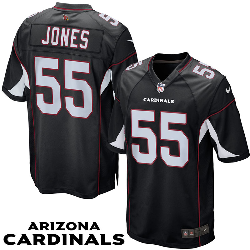 Arizona Cardinals #55 Chandler Jones Black Game Jersey