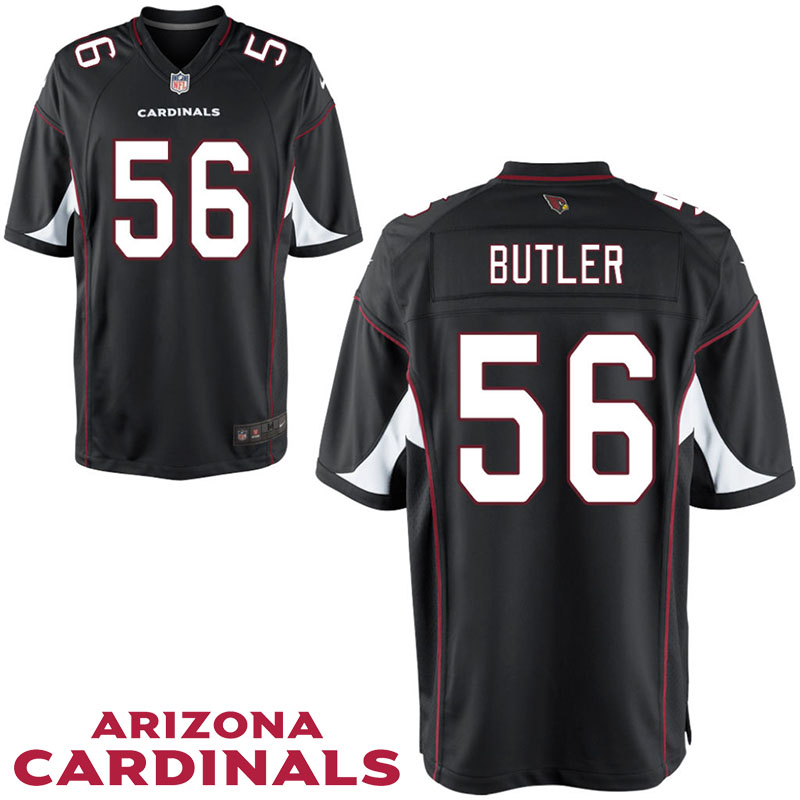 Arizona Cardinals #56 Donald Butler Black Alternate Game Jersey