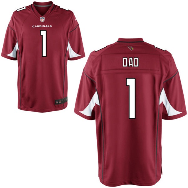 Arizona Cardinals Cardinal Father's Day Gift Number 1 Dad Jersey