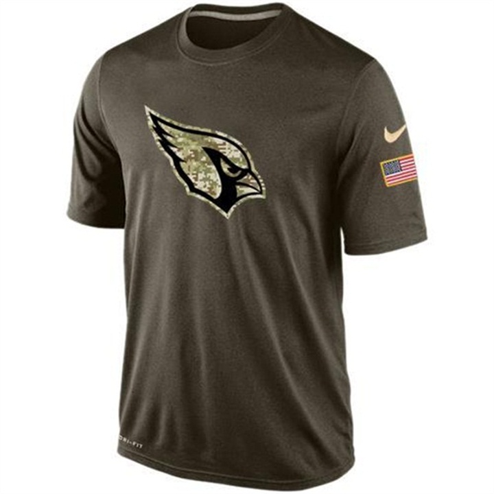 Arizona Cardinals Green Camo Salute To Service Team T-Shirt