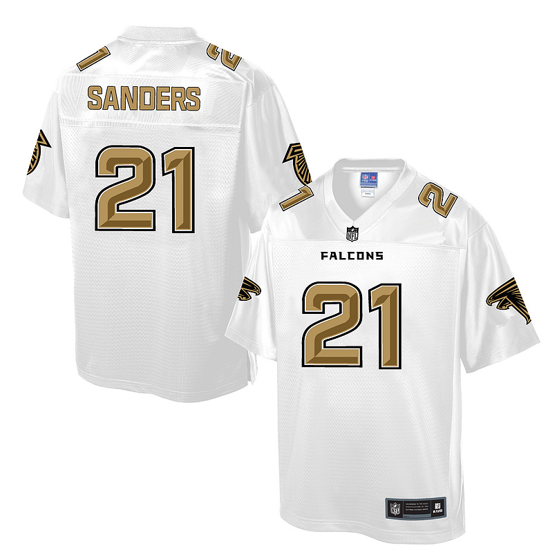 Atlanta Falcons #21 Deion Sanders White Pro Line Fashion Jersey