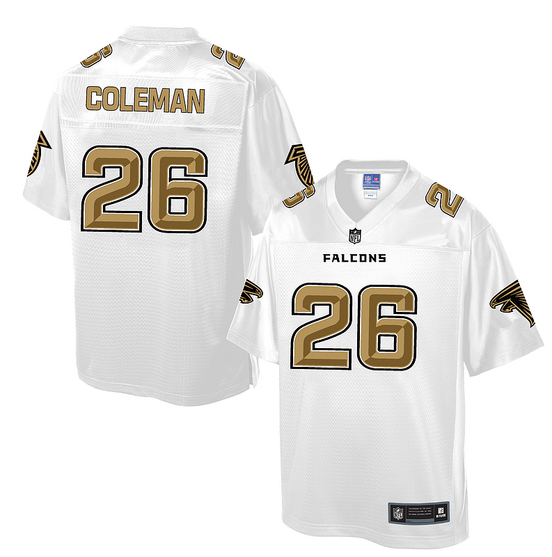 Atlanta Falcons #26 Tevin Coleman White Pro Line Fashion Jersey