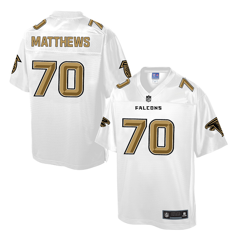 Atlanta Falcons #70 Jake Matthews White Pro Line Fashion Jersey