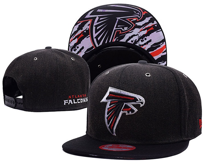 Atlanta Falcons Black New Era Adjustable Hat