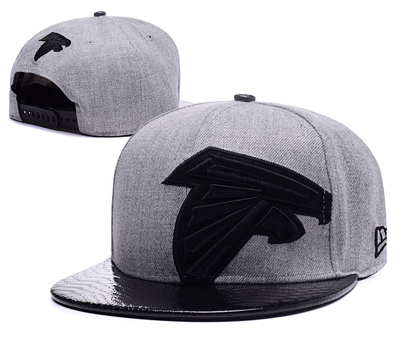 Atalanta Falcons Gray Snapback Adjustable New Era Hat