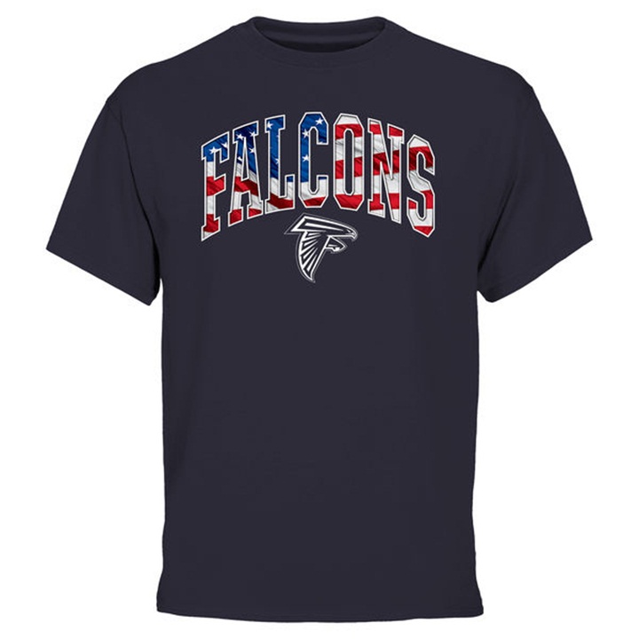 Atlanta Falcons Pro Line Navy Banner Wave T-shirt