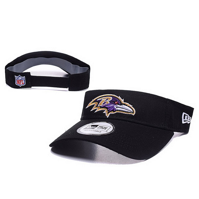 Baltimore Ravens New Era Black Block Adjustable Visor