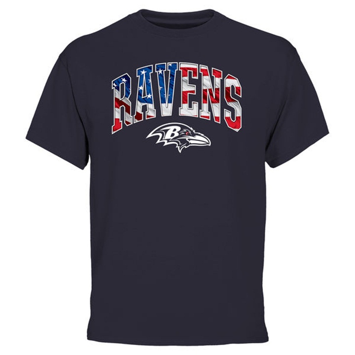 Baltimore Ravens Pro Line Navy Banner Wave T-shirt