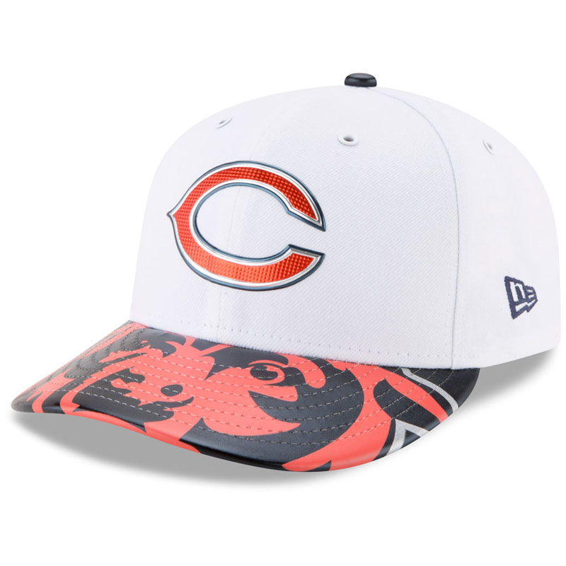 Chicago Bears White 2017 NFL Draft Official On Stage Low Profile 59FIFTY Fitted Hat