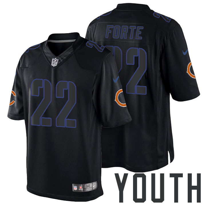 Youth Chicago Bears #22 Matt Forte Black Impact Limited Jersey