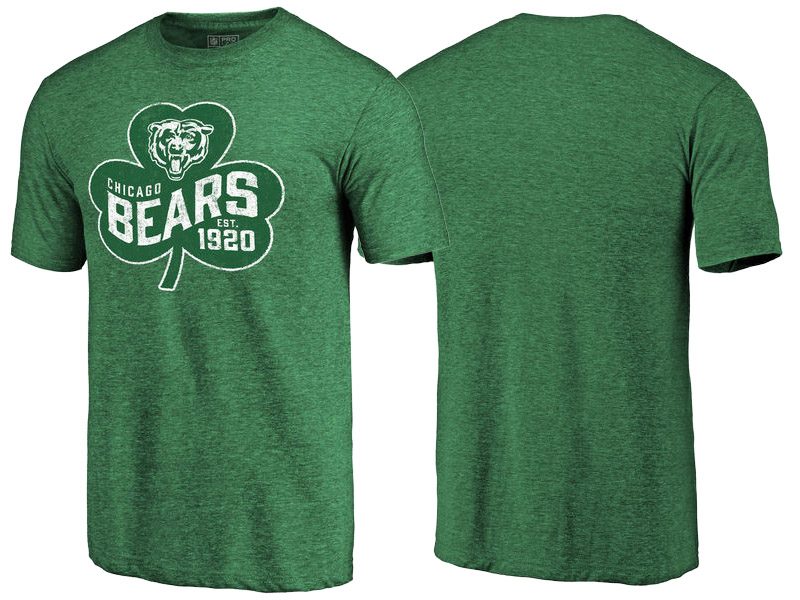 Chicago Bears Kelly Green Paddy's Pride St. Patrick's Day T-Shirt