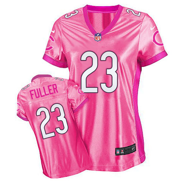 Women's Chicago Bears #23 Kyle Fuller Pink New Be Luvd Jersey