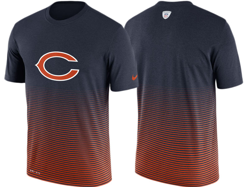 Chicago Bears Navy New Day Enhanced Performance T-Shirt