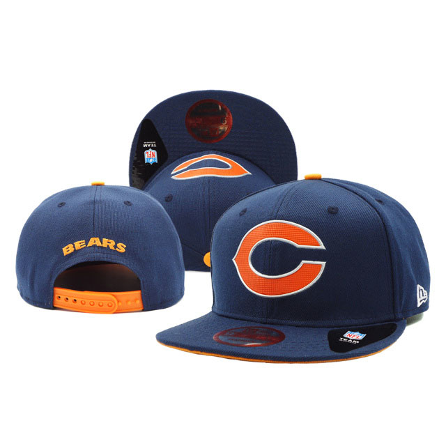 Chicago Bears New Era Navy Blue On Field Fitted Snapback Hat