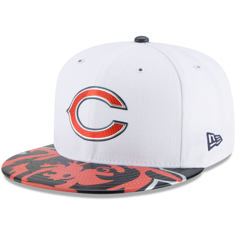 Chicago Bears White 2017 NFL Draft Official On Stage 59FIFTY Fitted Hat