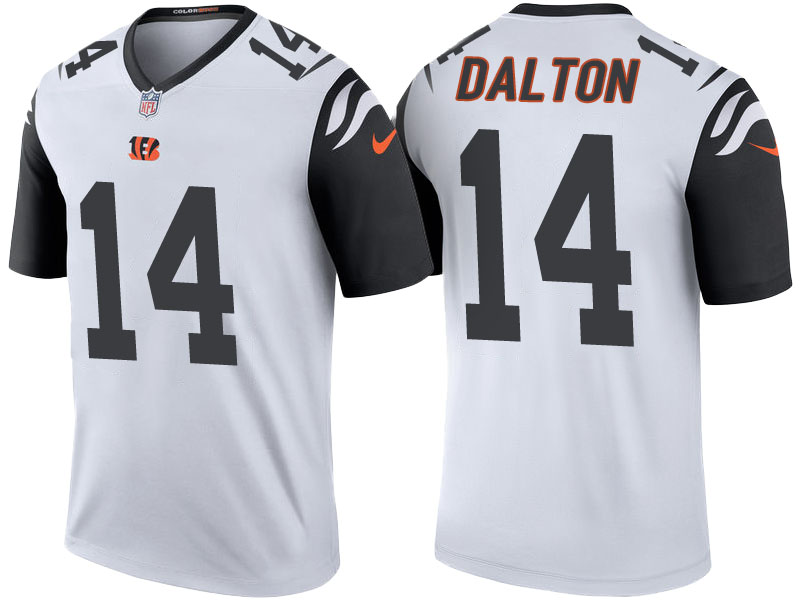 Cincinnati Bengals #14 Andy Dalton White Color Rush Legend Jersey