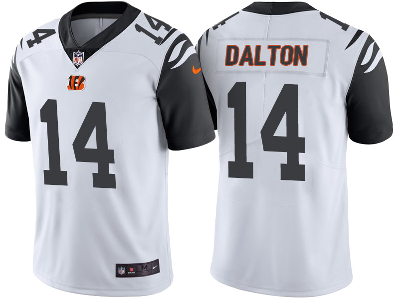 Cincinnati Bengals #14 Andy Dalton White Color Rush Limited Jersey