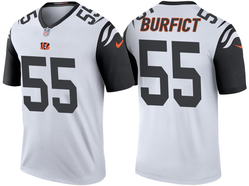 Cincinnati Bengals #55 Vontaze Burfict White Color Rush Legend Jersey