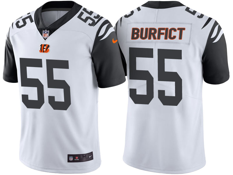 Cincinnati Bengals #55 Vontaze Burfict White Color Rush Limited Jersey