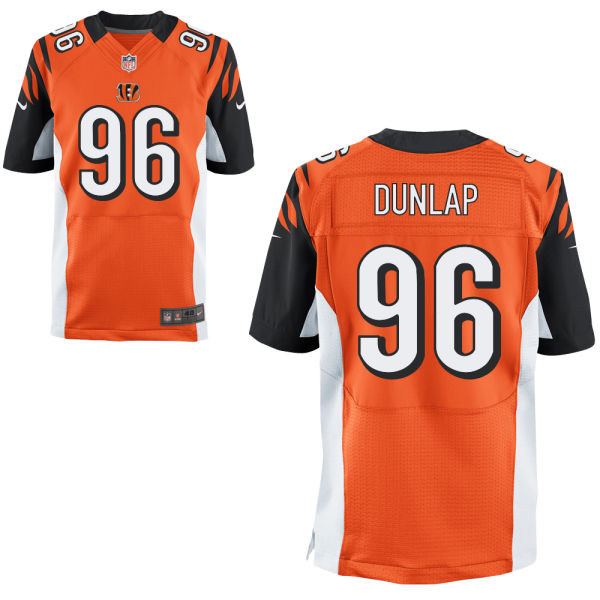 Cincinnati Bengals #96 Carlos Dunlap Orange Alternate Elite Jersey