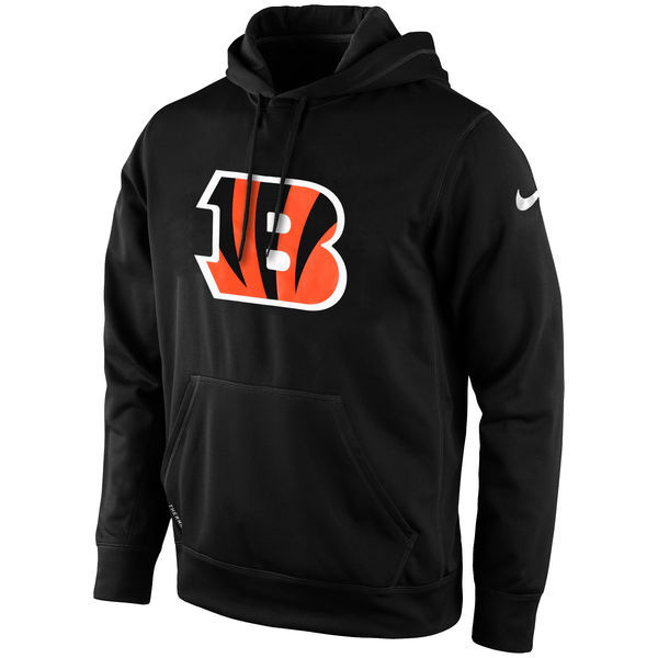 Cincinnati Bengals Black KO Logo Essential Hoodie