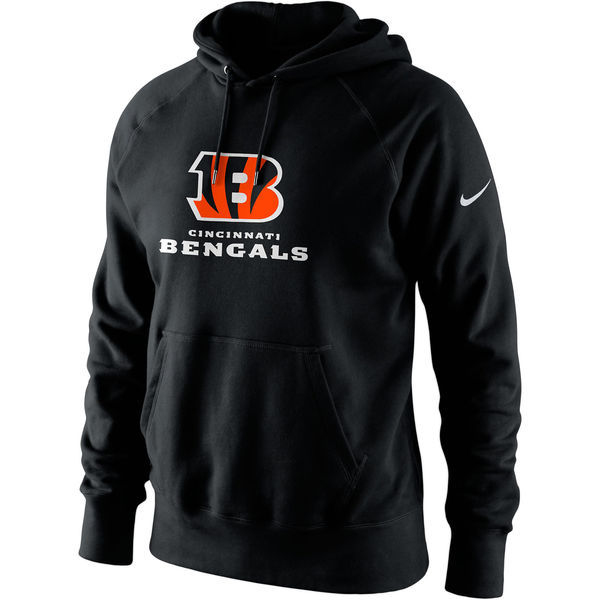 Cincinnati Bengals Black Lockup Pullover Hoodie