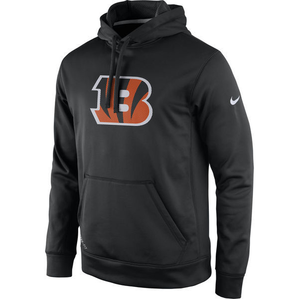 Cincinnati Bengals Black Practice Performance Pullover Hoodie