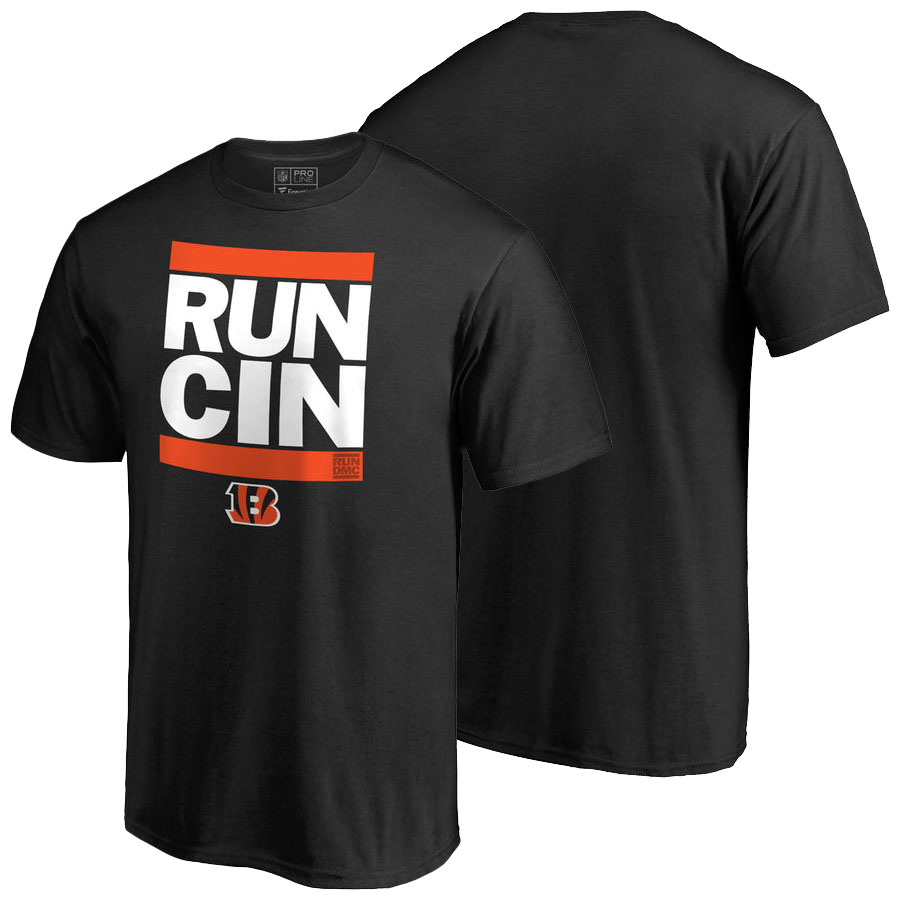 Cincinnati Bengals Black Pro Line RUN-CTY T-Shirt