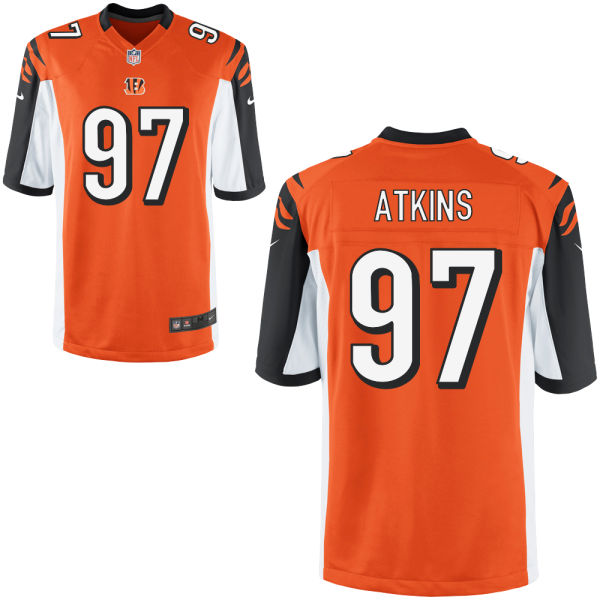 Cincinnati Bengals #97 Geno Atkins Orange Alternate Game Jersey