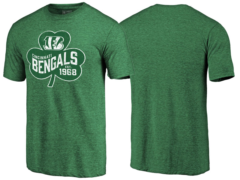 Cincinnati Bengals Kelly Green Paddy's Pride St. Patrick's Day T-Shirt