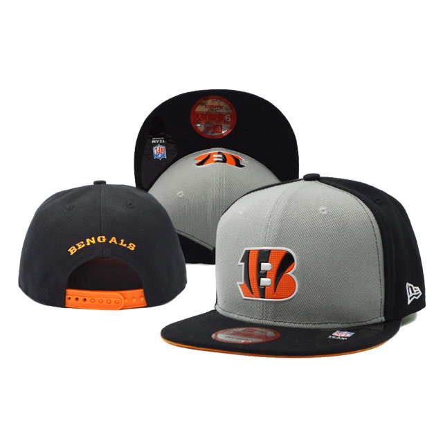 Cincinnati Bengals New Era Black/Gray On Field Fitted Snapback Hat