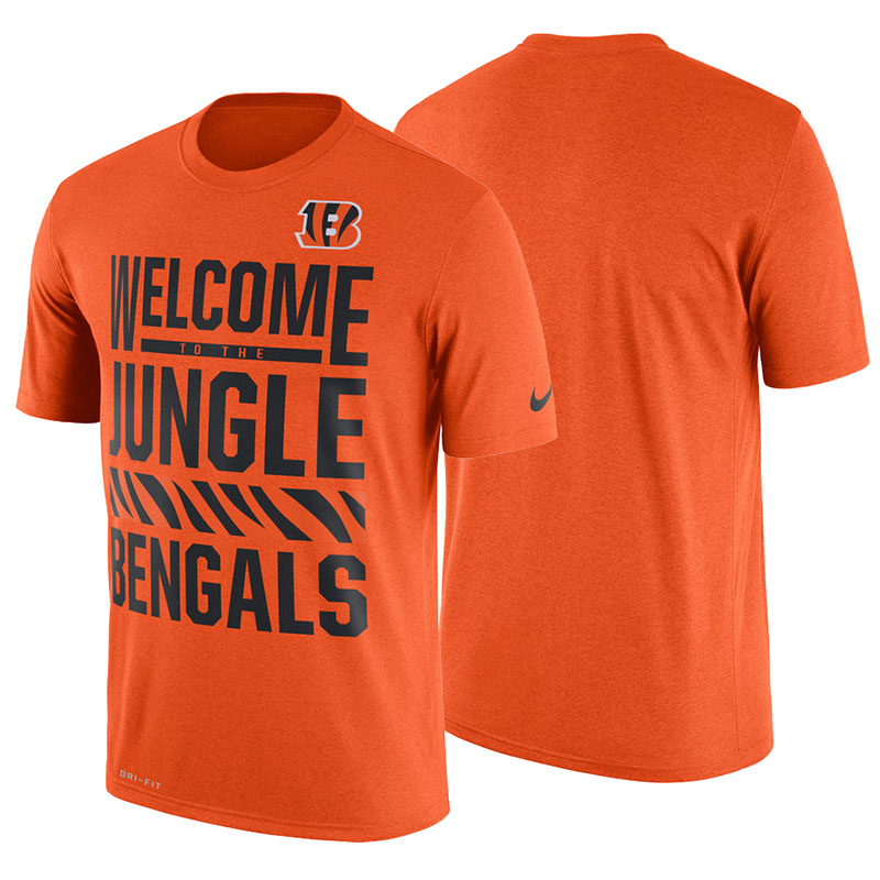 Cincinnati Bengals Orange Legend Local Fans Performance T-Shirt