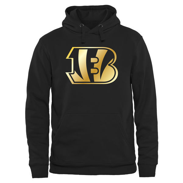 Cincinnati Bengals Black Gold Collection Pullover Performance Hoodie