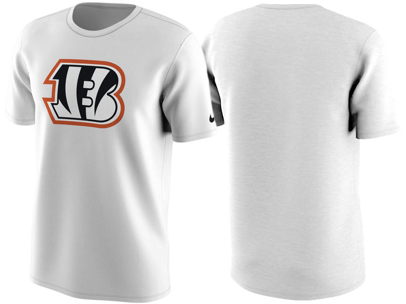 Cincinnati Bengals White Color Rush Travel T-Shirt