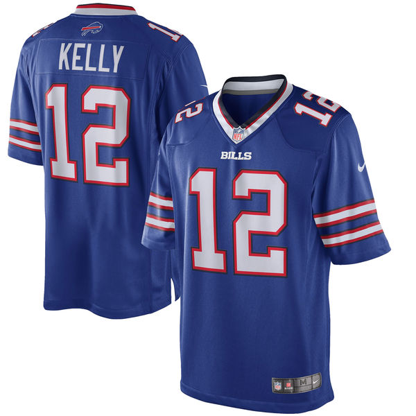 Buffalo Bills #12 Jim Kelly Blue Retired Player Limited Jersey