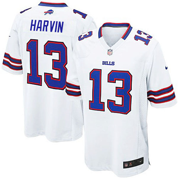 NFL Buffalo Bills #13 Percy Harvin Game White Jersey