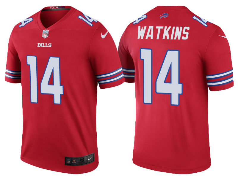 Buffalo Bills #14 Sammy Watkins Red Color Rush Legend Jersey