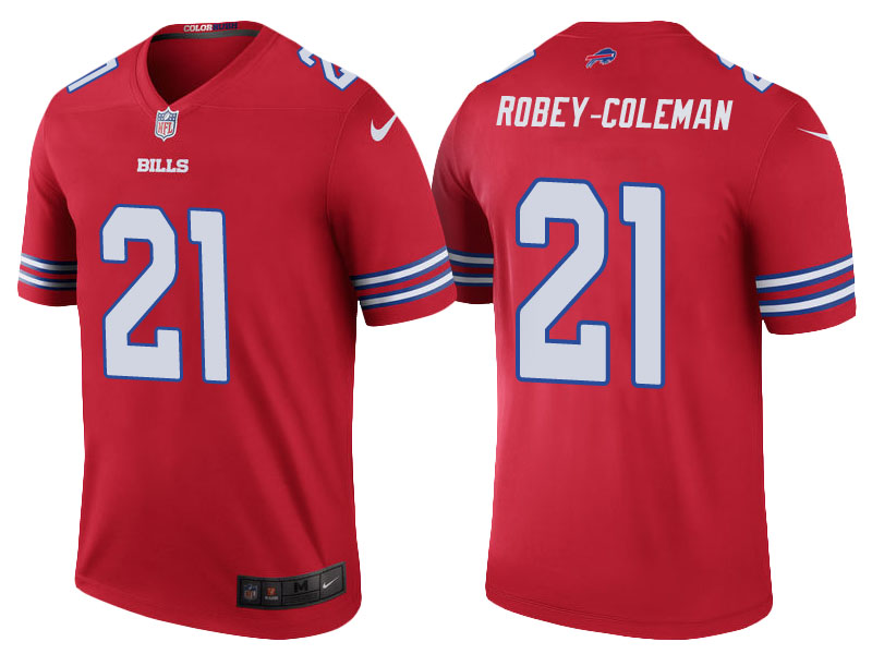 Buffalo Bills #21 Nickell Robey-Coleman Red Color Rush Legend Jersey