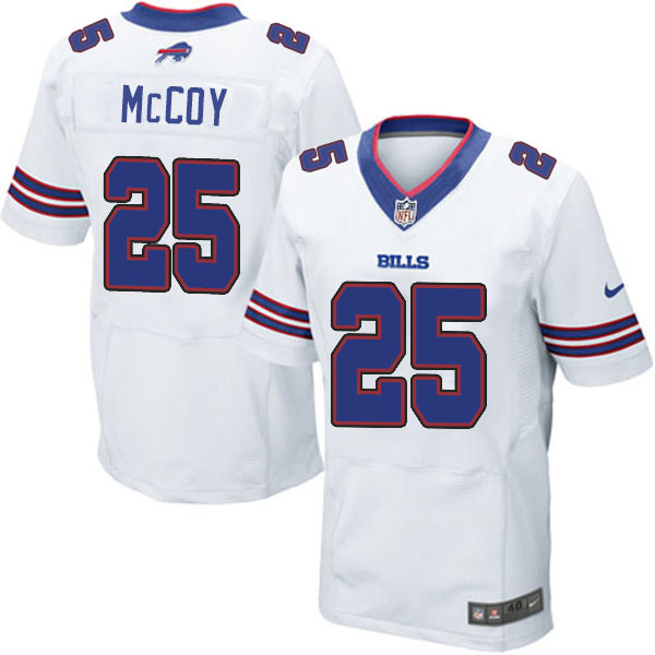 NFL Buffalo Bills #25 LeSean McCoy Elite White Football Jersey