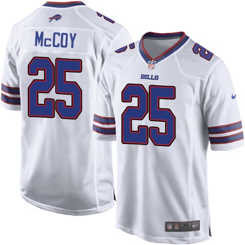 NFL Buffalo Bills #25 LeSean McCoy Game White Football Jersey