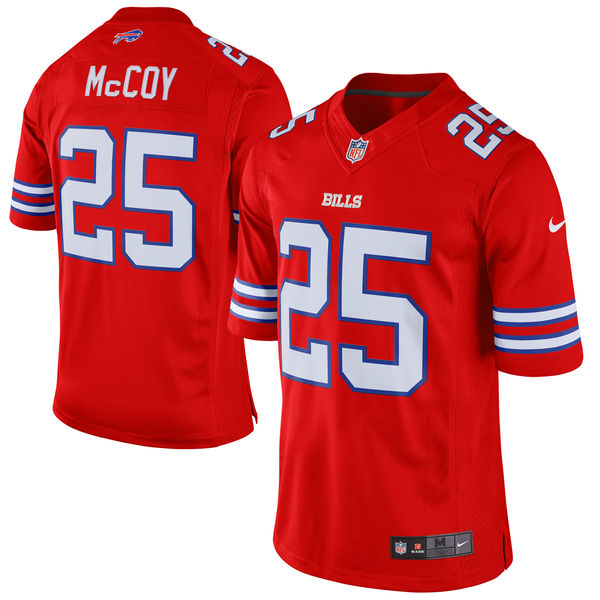 Buffalo Bills #25 LeSean McCoy Red Color Rush Limited Jersey