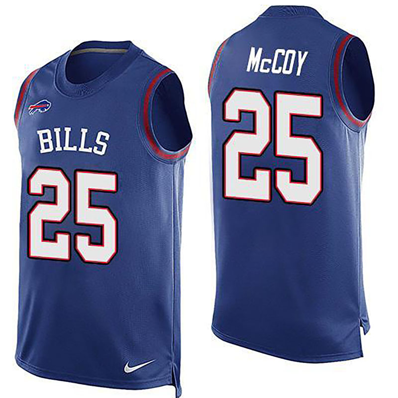 Bills #25 LeSean McCoy Royal Blue Team Color Men NFL Limited Tank Top