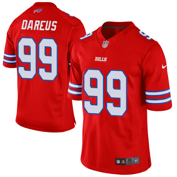 Buffalo Bills #99 Marcell Dareus Red Color Rush Limited Jersey