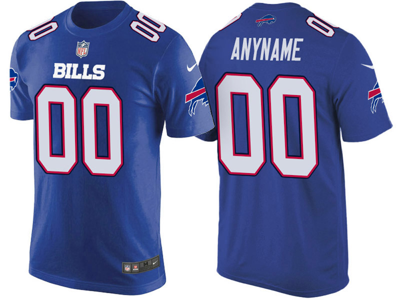 Buffalo Bills Custom Blue Name & Number T-Shirt