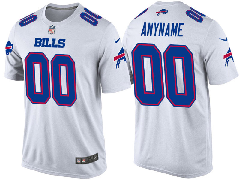 Buffalo Bills Custom White Name & Number T-Shirt