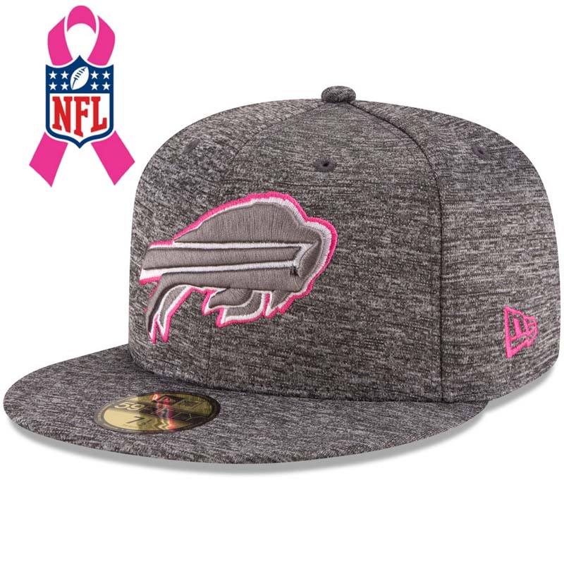 Buffalo Bills Gray New Era Heather 2016 Breast Cancer Awareness Sideline 59FIFTY Fitted Hat