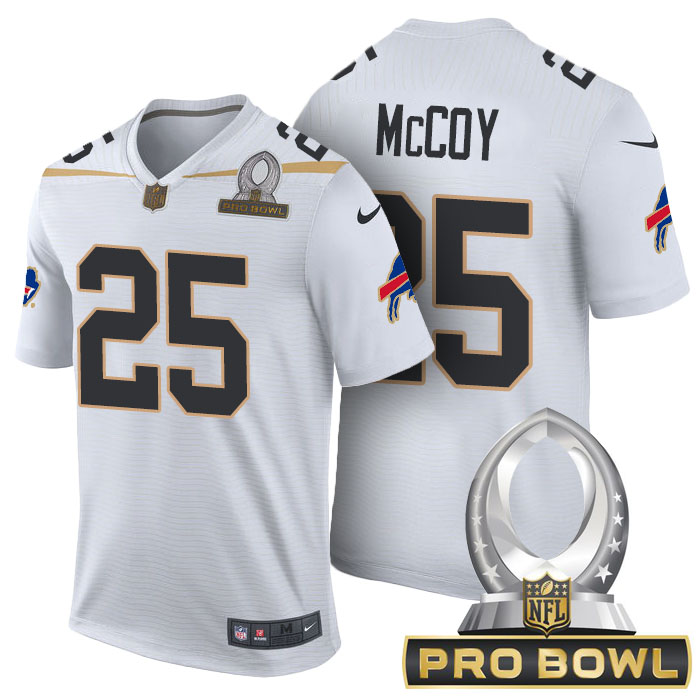 Buffalo Bills #25 LeSean McCoy White 2016 Pro Bowl Game Jersey