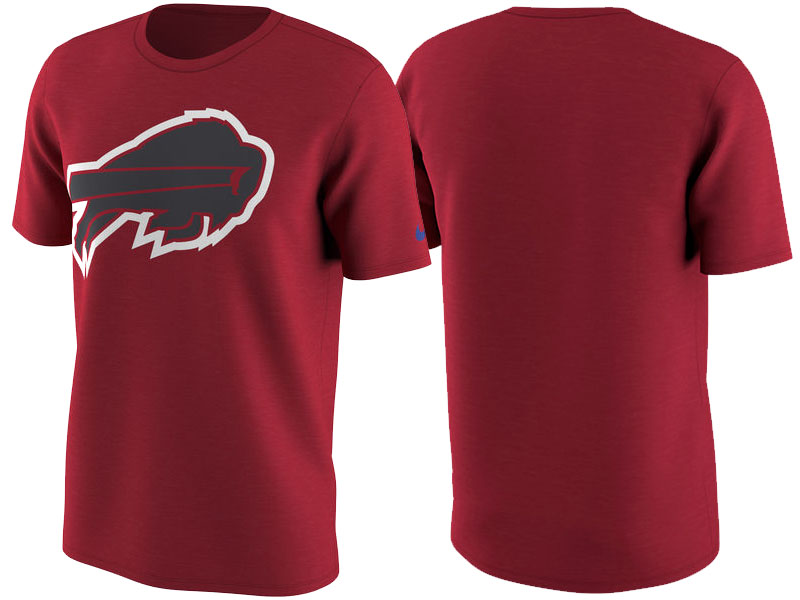 Buffalo Bills Red Color Rush Travel T-Shirt