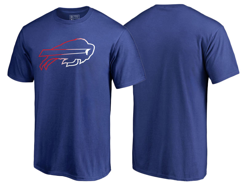 Buffalo Bills Royal Gradient Logo T-Shirt