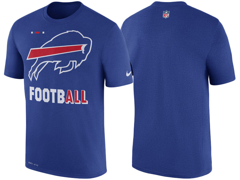 Buffalo Bills Royal Legend Football Performance Short Sleeve T-Shirt